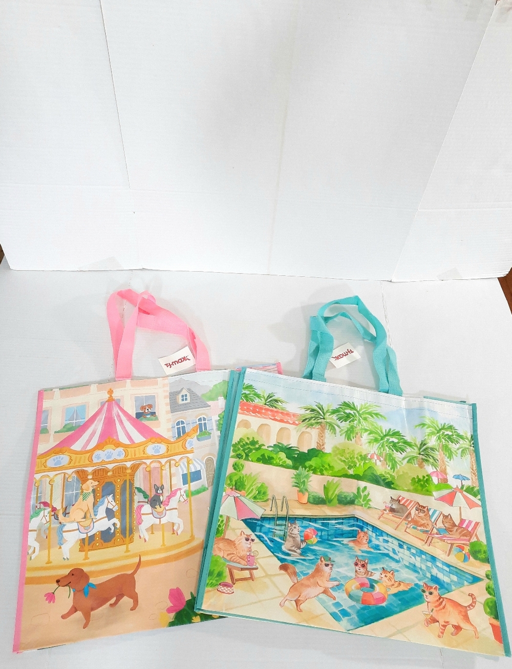 Uber Cool -TJ Max Reusable Tote Bag Cat Theme & Dog Theme
